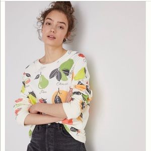 Anthro Fruit Medley Sweatshirt Sz Xsmall